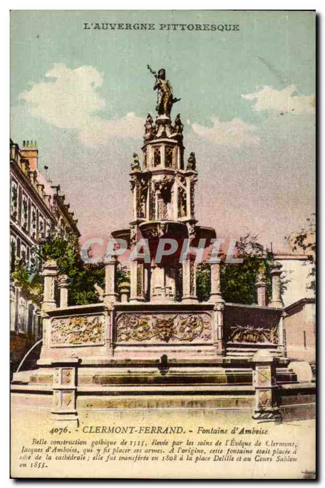 Fonte de Amboise — Clermont-Ferrand — n° 4076 - Frente