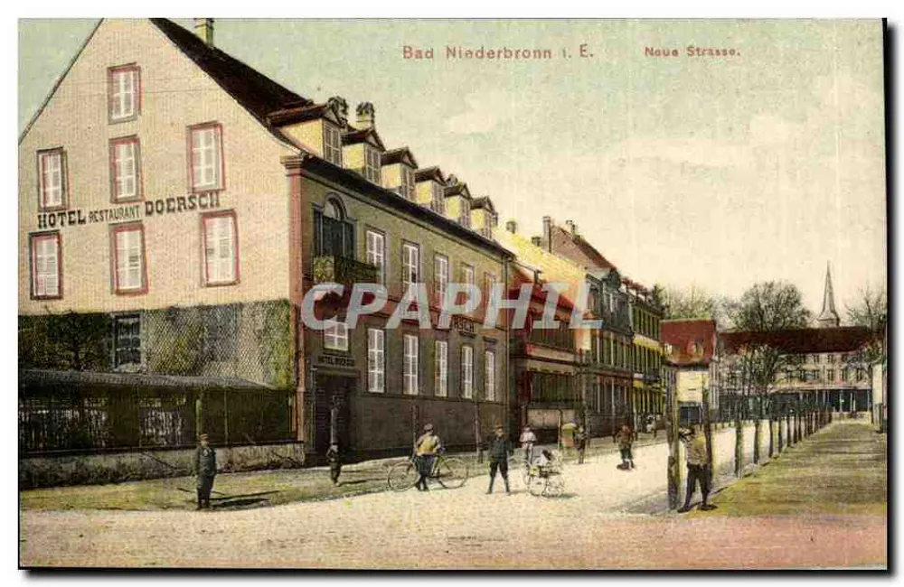 Bad Niederbronn l. E. — Noua Strasse — Hotel-Restaurant Doersch - Vorderseite