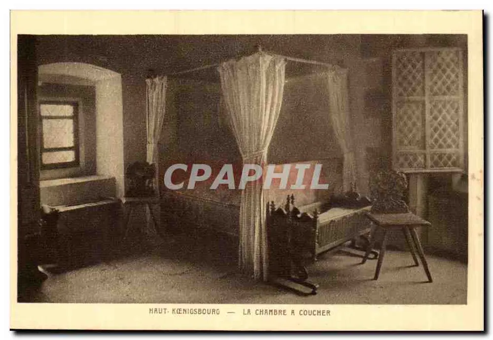Haut-Kœnigsbourg — A câmara de dormir - Frente
