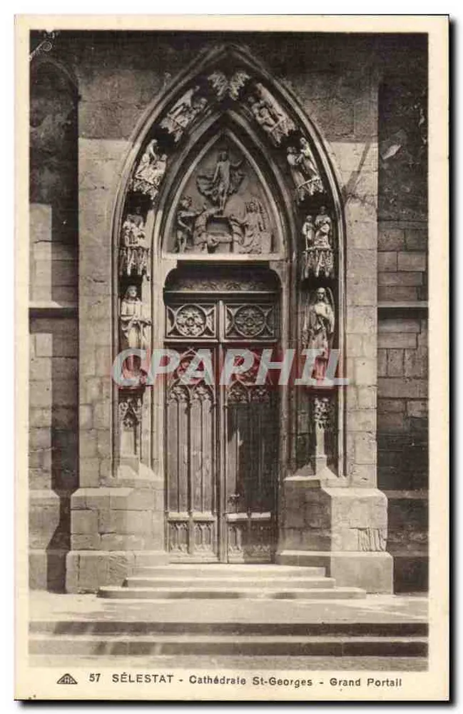 Sélestat - Kathedrale St-Georges - Grand Portail - Vorderseite