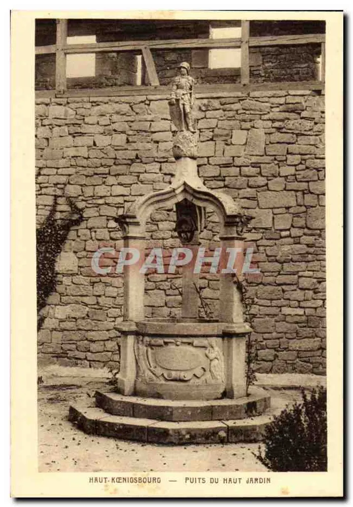 Haut-Kœnigsbourg — Der Obere Gartenbrunnen - Vorderseite