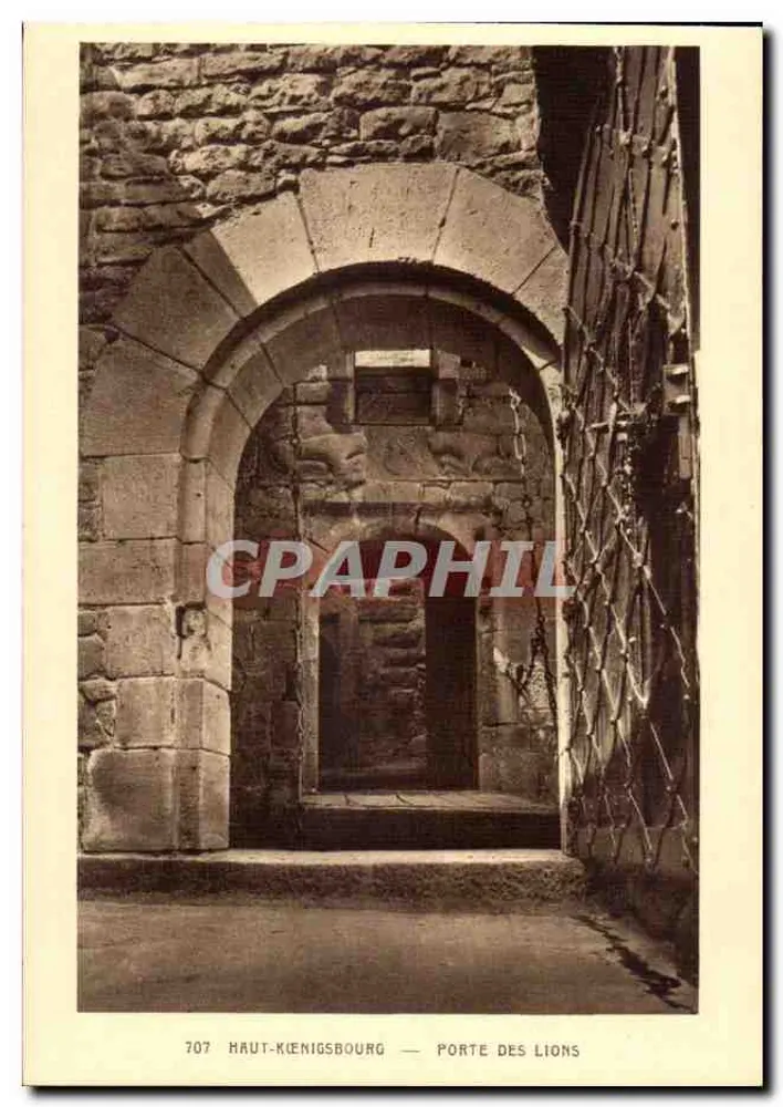 Hoch Kœnigsbourg — Tor der Löwen — 707 - Vorderseite