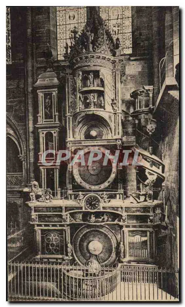 Astronomische Uhr der Strasbourg-Kathedrale — Innenansicht — unbekannter Verleger - Vorderseite