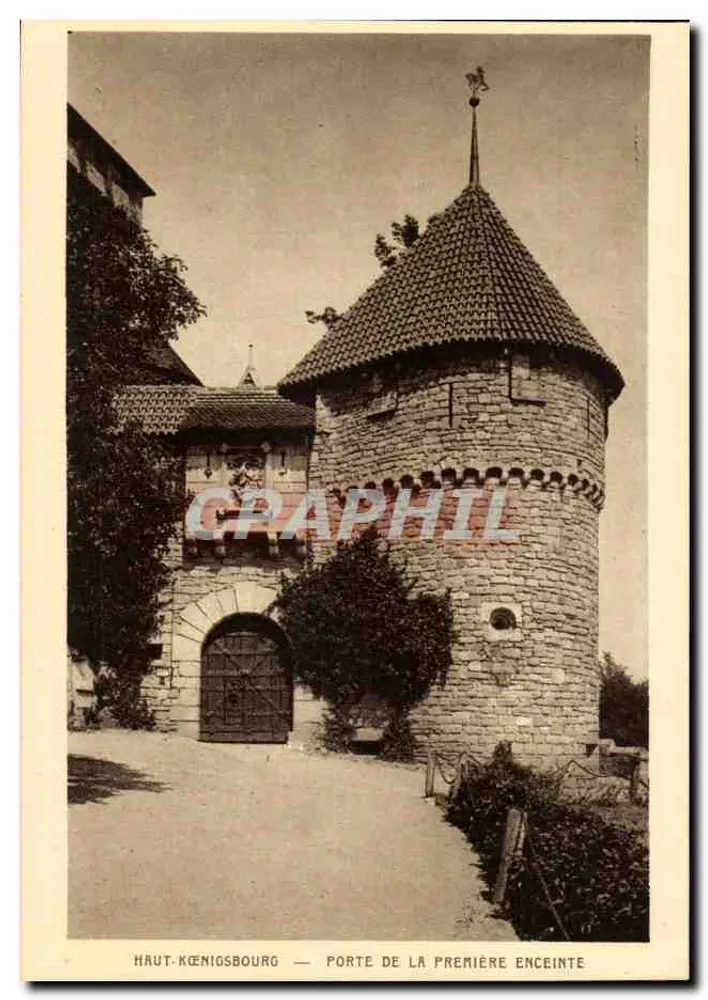 Haut-Königsbourg — Tor der ersten Umfassungsmauer — Graphil - Vorderseite