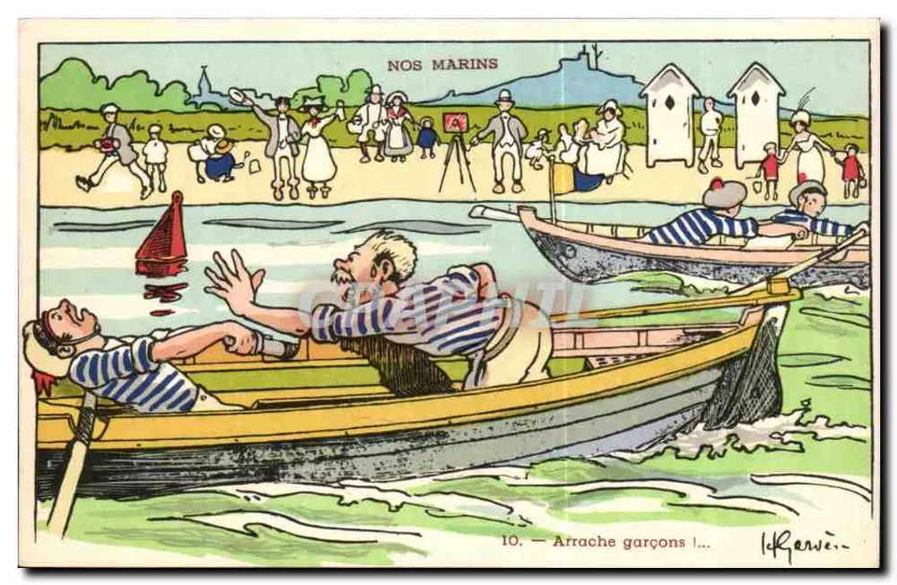 Unsere Seefahrer — Serie von 10 Karten — Verlag: L. René - Vorderseite