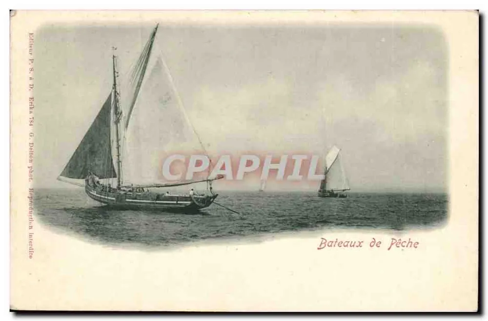 Barcos de pesca — Editor P. S. a D. Echba 784 — G. Delion fot. Bapardurian Liendele - Frente