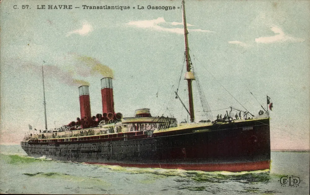 Le Havre — Transatlantiker « La Gascogne » — E.D. Paris - Vorderseite