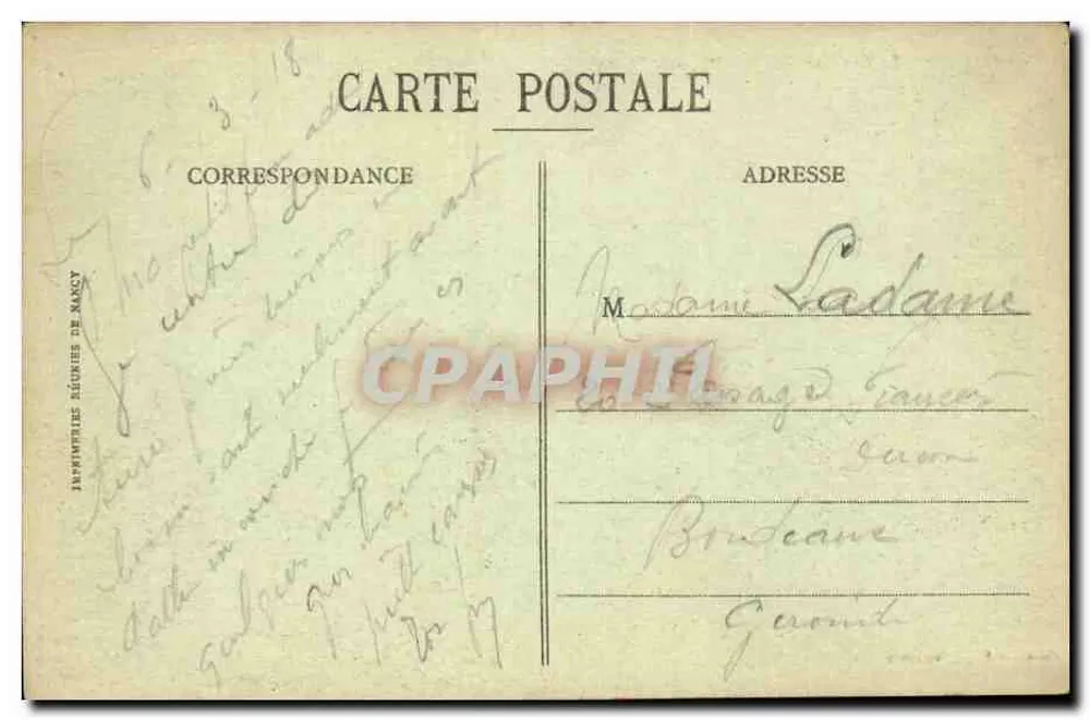 Der Kreuzer-Kreuzer "Condé" — Sammlung Y. C., Châlons-sur-Marne - Rückseite