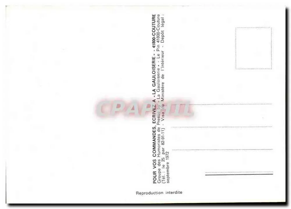 La Regina delle Baciatrici — titolo umoristico — Gruppo degli Umoristi della Stampa, 1972 - Verso