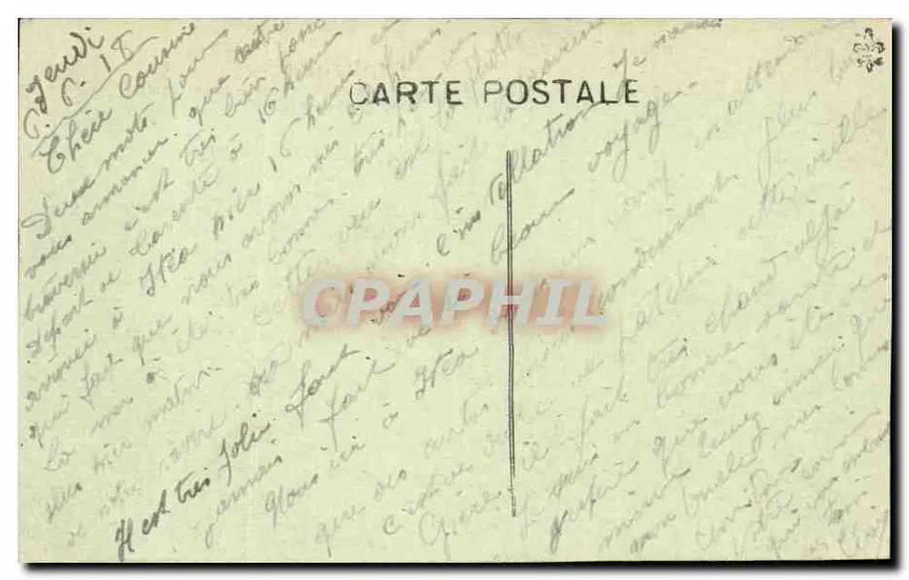 Dampfer Amazone — Reiseerinnerungen — Imp. H. Grimand, Fil. et Cie, 54, Rue Masséna, Marseille - Rückseite