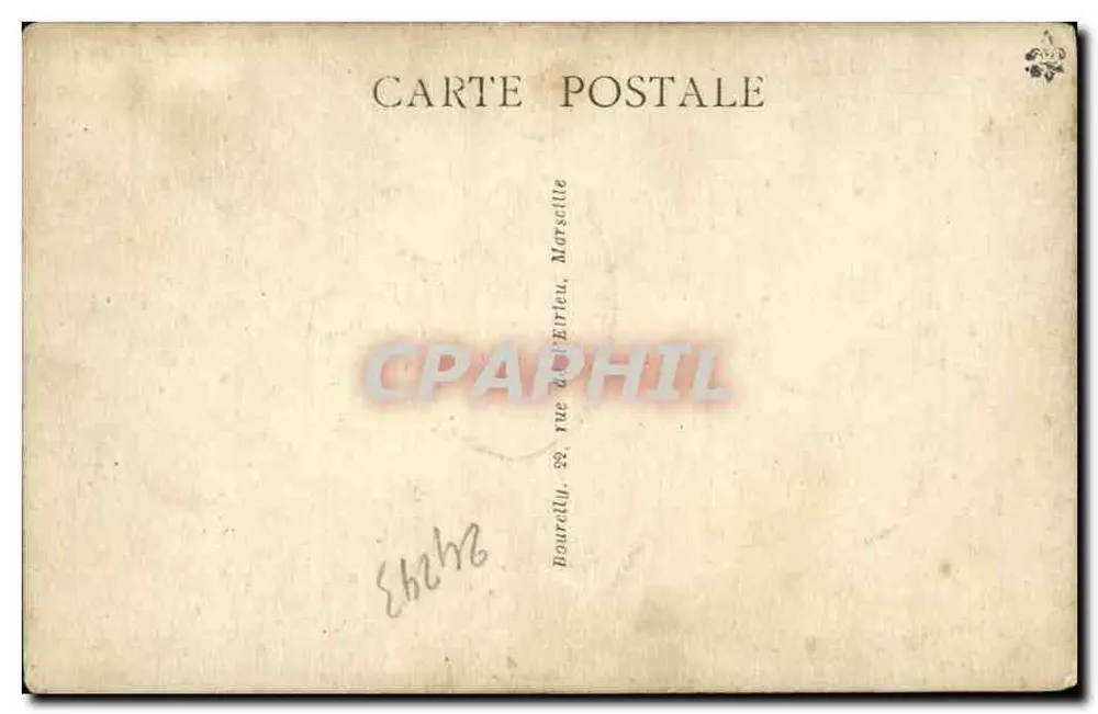 OUDJDA — Schiff der Compagnie Générale Transatlantique — Verlag Marseille - Rückseite