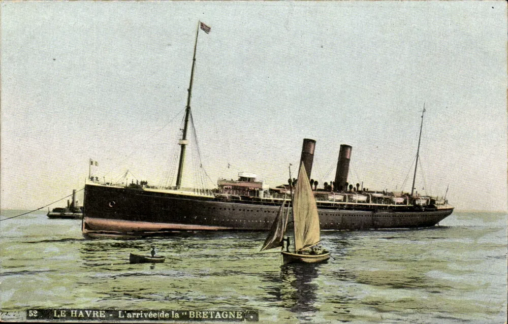 Le Havre — Ankunft der "Bretagne" — Aqua-Photo L.V. & Cie, Nr. 52 - Vorderseite