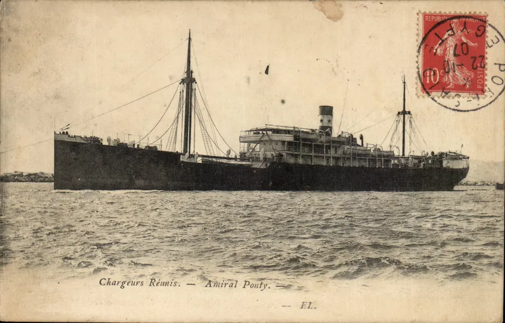 Chargeurs Réunis — Admiral Ponty — EL. - Vorderseite