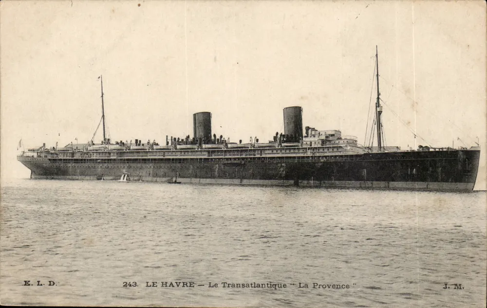 Le Havre — Der Transatlantiker "La Provence" — E.L.D. n°243 - Vorderseite