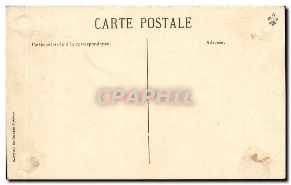 Bordeaux — Messageries Maritimes «L'Amazone» — C. C. - Verso