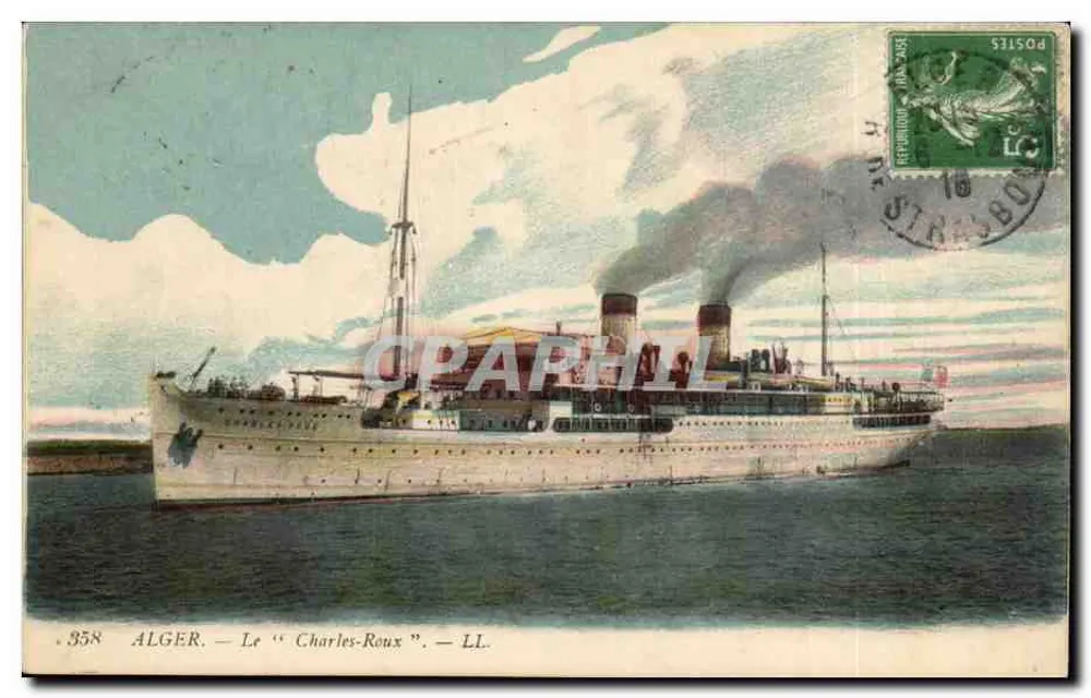 Argel — O « Charles-Roux » — LL. — N° 358 - Frente