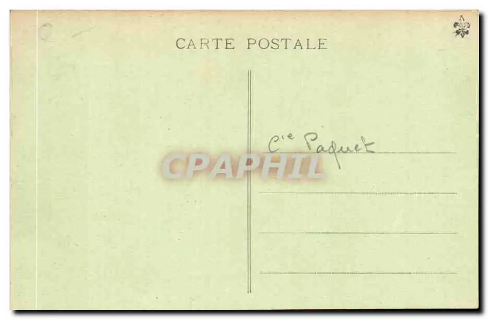 Le "MARÉCHAL-LYAUTEY", Korespondencja z Marsylu — P.M. nr 165 - Rewers