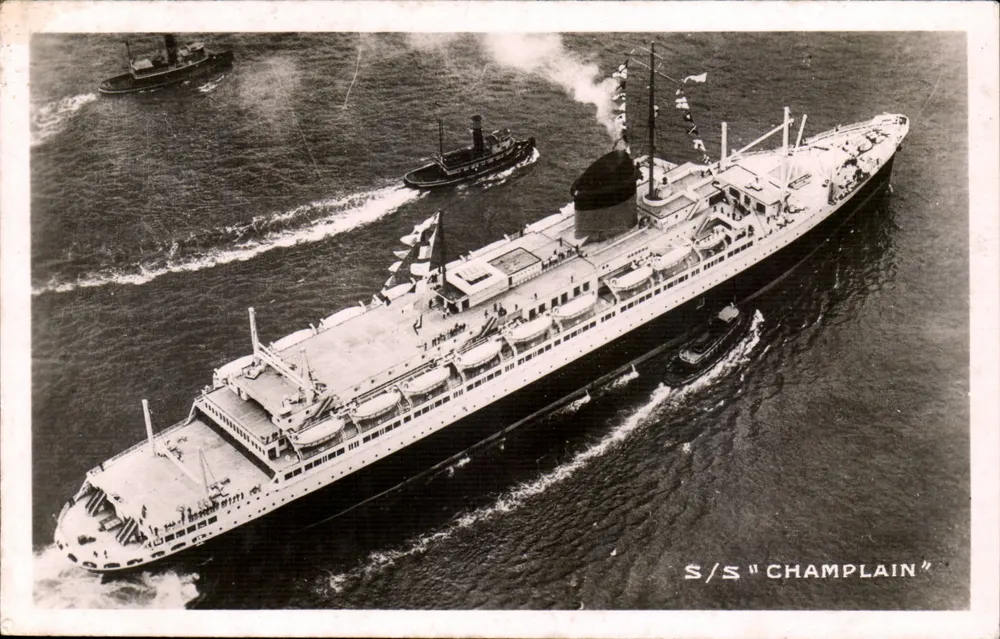 S/S Champlain — Cie Générale Transatlantique - French Line — Strasbourg - Vorderseite