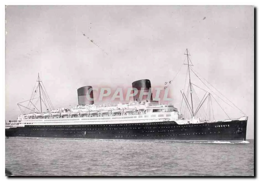 S/S Liberty — French Line — Compagnie Générale Transatlantique - Vorderseite