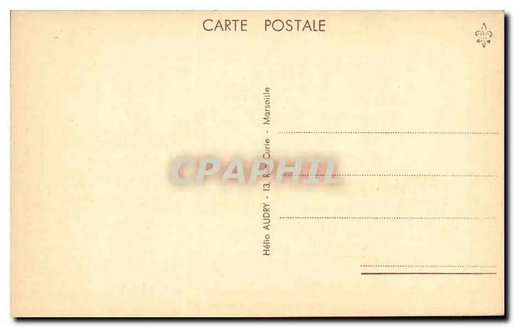 Dampfer "El Kantara" — Mischverkehrs-Gesellschaft (Cie Touache) — Verleger Audry, Marseille - Rückseite