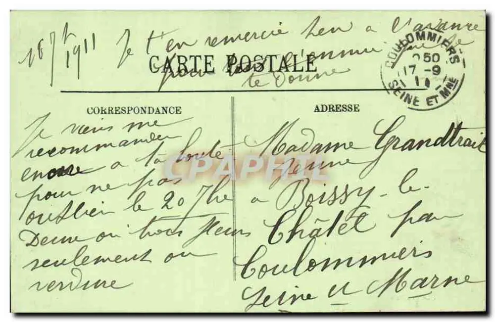 Le Havre — Segelschiff im Hafen — LL. - Rückseite