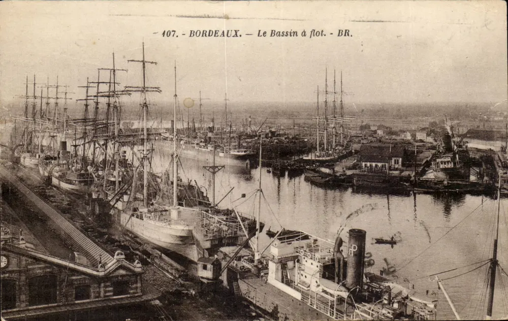 Bordeaux — Der Flusskai — BR. — Nr. 407 - Vorderseite