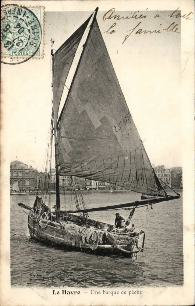 Le Havre — Uma barca de pesca — Editor não identificado - Frente