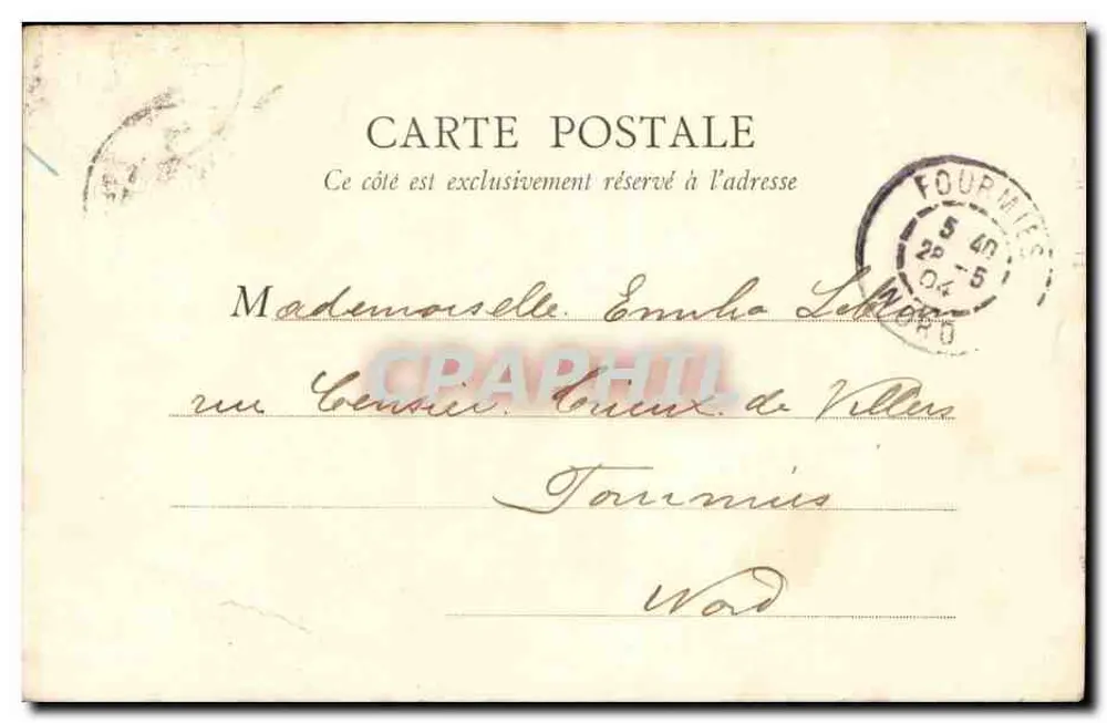 Le Havre — Uma barca de pesca — Editor não identificado - Verso
