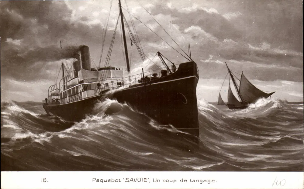Dampfschiff "SAVOIE" — Ein Schlingern — serie 16 - Vorderseite