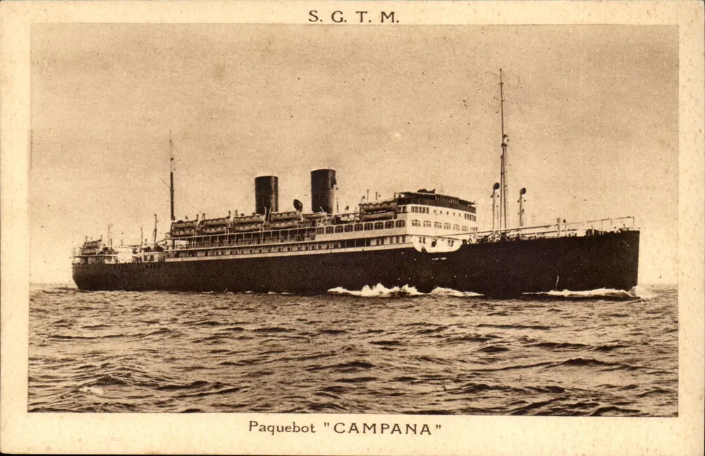 Paquebot "Campana" — S.G.T.M. — Société Générale de Transports Maritimes - Voorkant