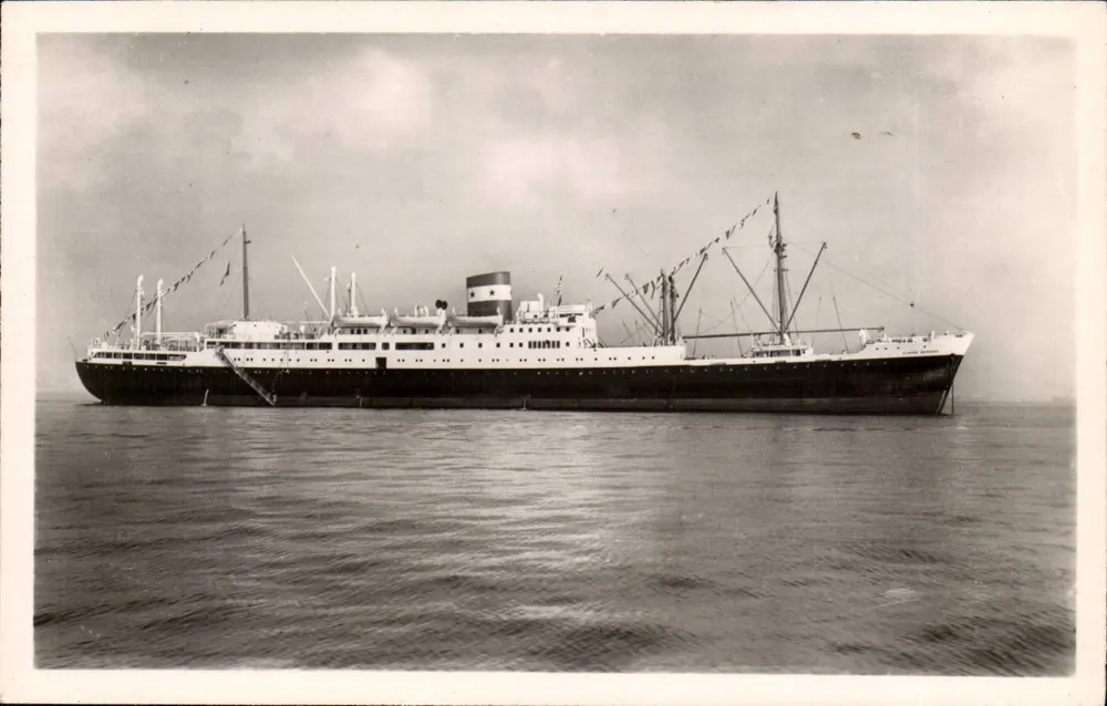 Dampfschiff "Claude Bernard" — Maritime Gesellschaft der Vereinigten Frachtführer — Echte Fotografie - Vorderseite