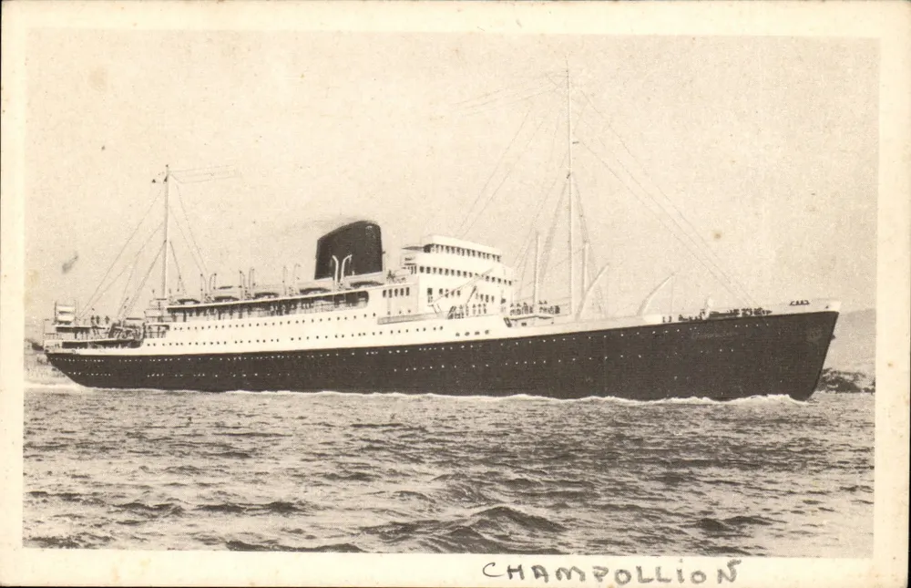 Der Dampfer Champollion — Compagnie des Messageries Maritimes — - Vorderseite