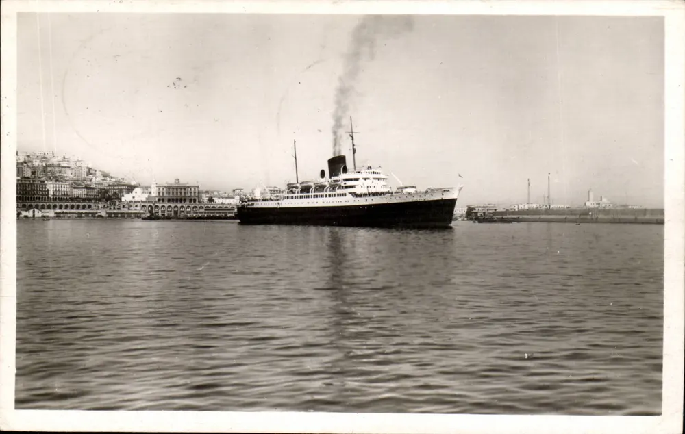 Porto de Argel — S/S Ville d'Argel — Edições Gallien e Clapier - Frente