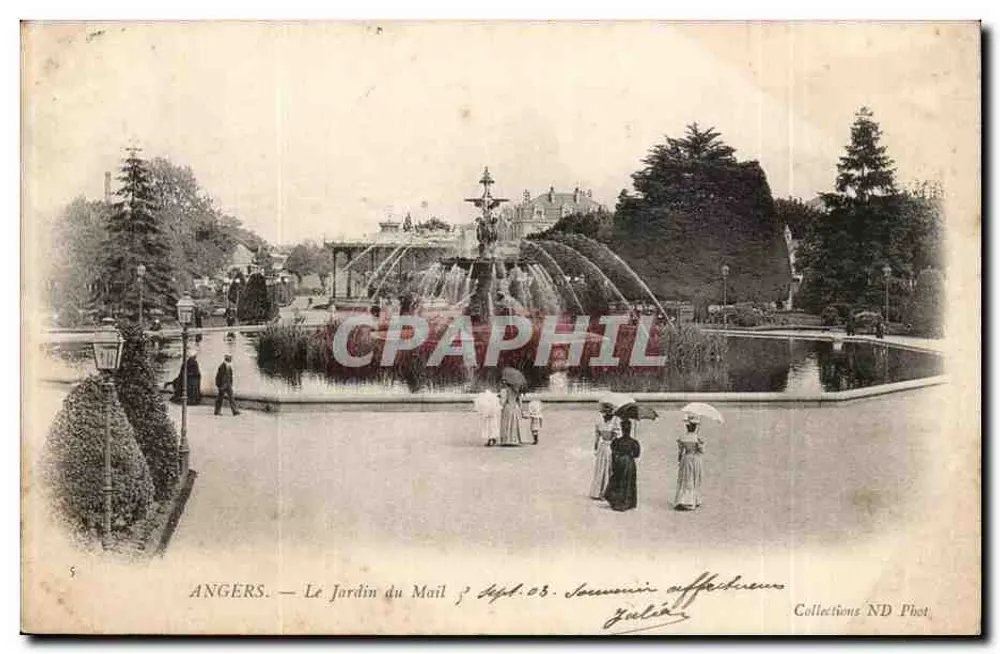 Angers — O Jardim do Mail — Collections ND Phot - Frente