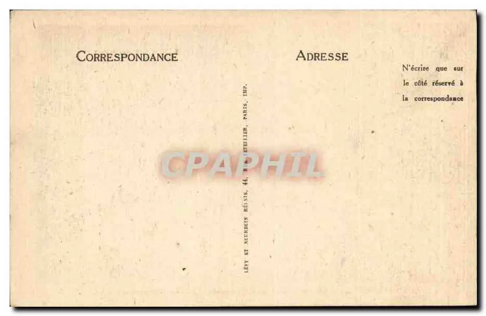 Lourdes — De Processie op de Esplanade. Het Heilig Sacrament. — LL. — N° 173 - Achterkant
