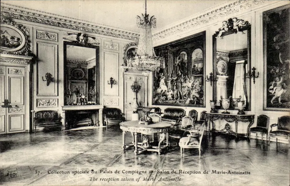 Empfangssaal des Palastes von Compiègne — Sonderausgabe — Verlag L. F. D. n°37 - Vorderseite