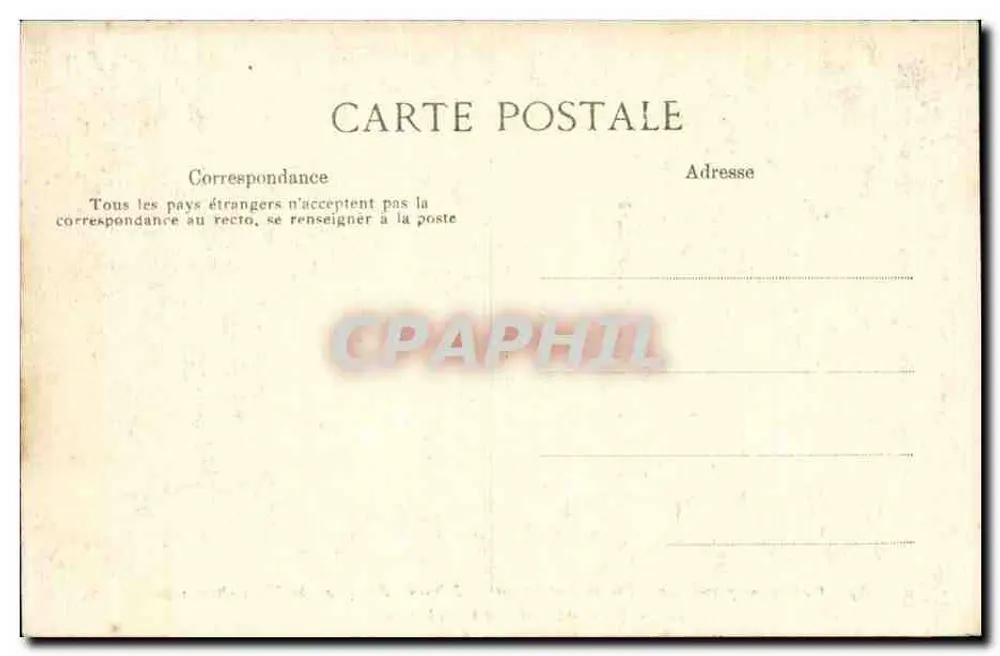 Empfangssaal des Palastes von Compiègne — Sonderausgabe — Verlag L. F. D. n°37 - Rückseite