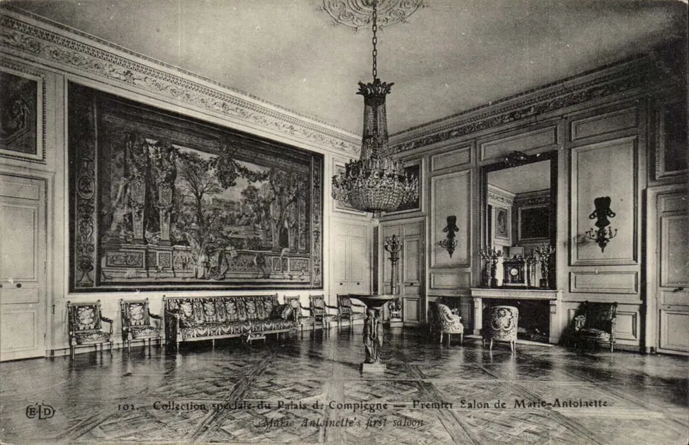 Erster Salon von Marie-Antoinette — Spezialkollektion des Palastes von Compiegne — n°102 - Vorderseite
