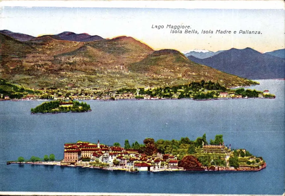Lago Maggiore — Isola Bella, Isola Madre en Pallanza — uitgever Ch. Martina, nr. 207 - Voorkant
