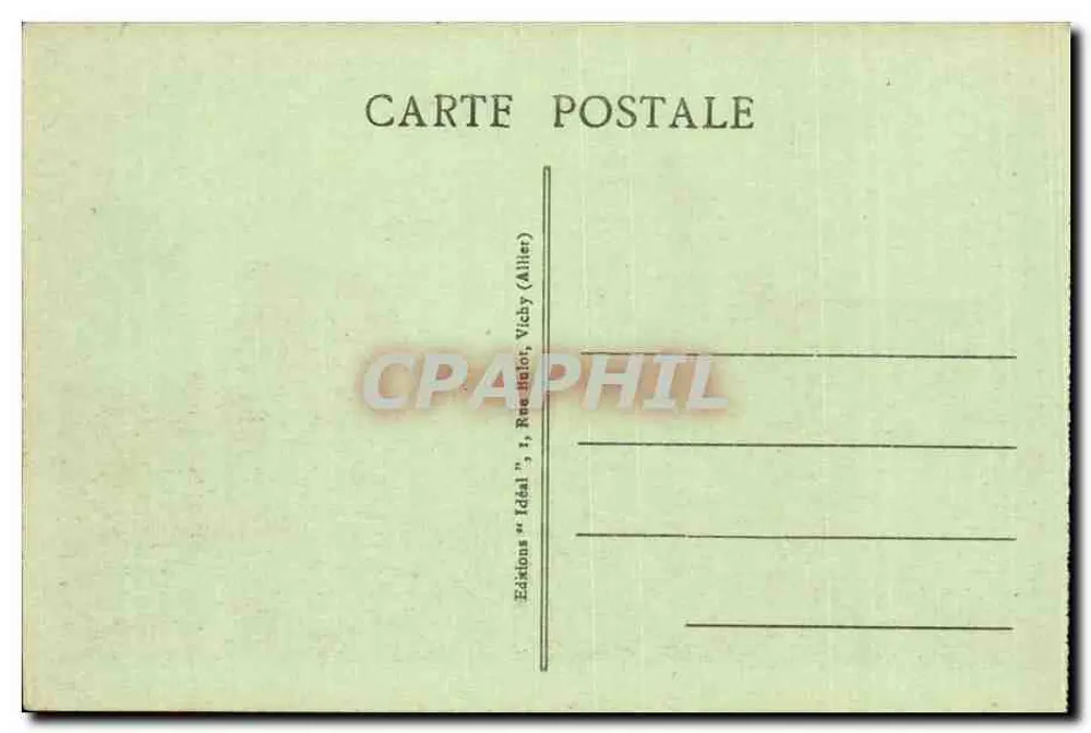 Le Puy - Das Bischofsschloss und der Porche du For — 'Idéal' Editions (Vichy, Allier) - Rückseite