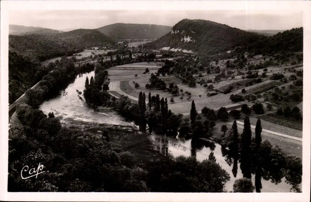 O Doubs perto de Beure — vista panorâmica — 'Real-Photo' C.A.P. Strasbourg - Frente