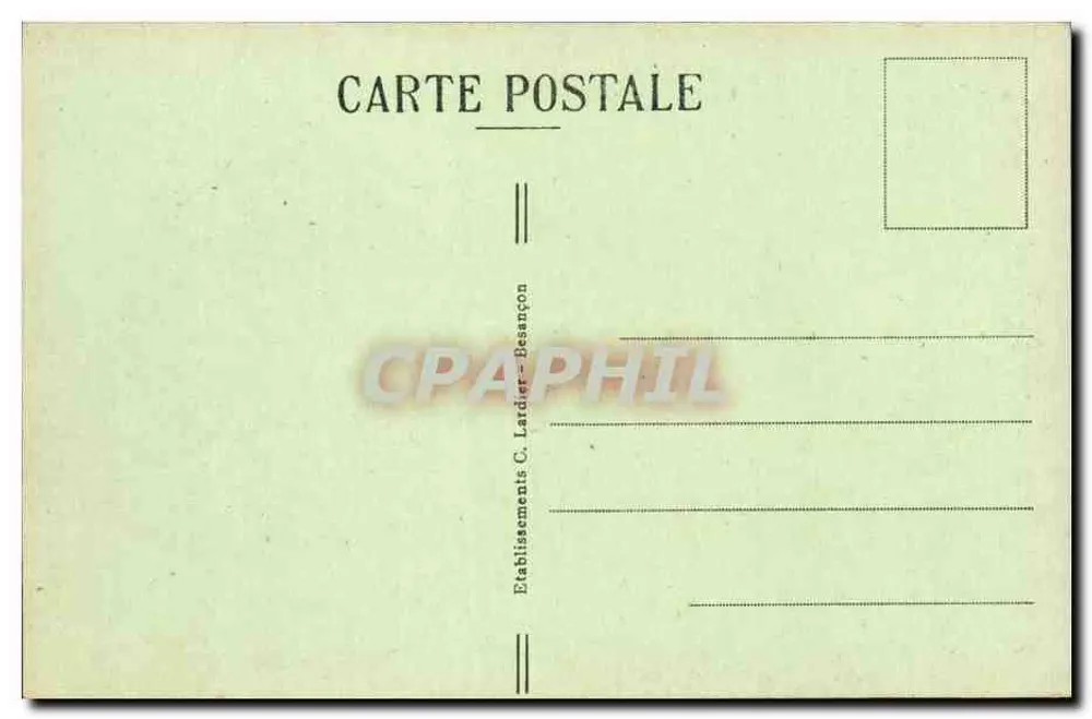 BESANÇON-les-BAINS — Salzbad Mouillière — Verlag C. Lardier, Besançon - Rückseite