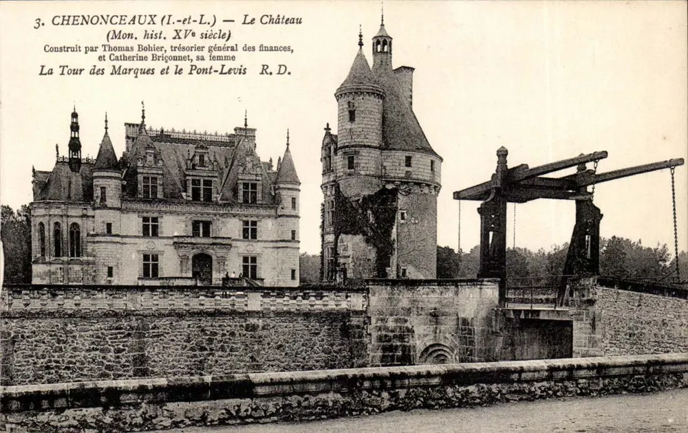 Chenonceaux (Indre-et-Loire) — Schloss — R.D. - Vorderseite