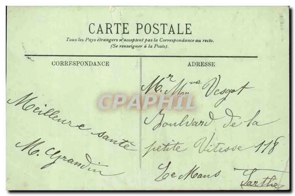 Saint-Adresse — Villa das Gadelles — LL. — n°126 - Verso