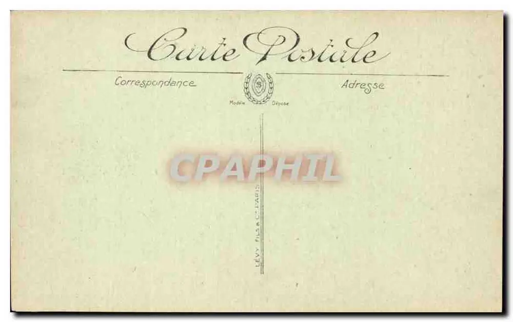 Blois — O Castelo — Edição Nouvelles Galeries n°272 - Verso