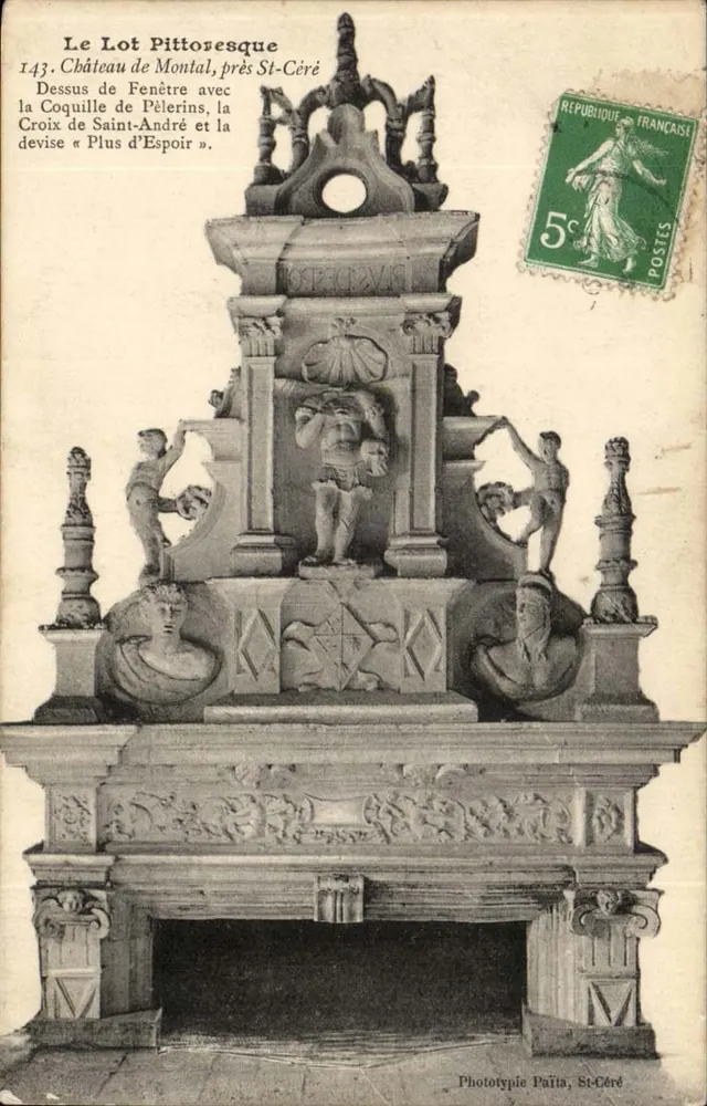 Das pittoreske Lot — Schloss Montal, nahe St-Céré — Phototypie Païta, St-Céré - Vorderseite