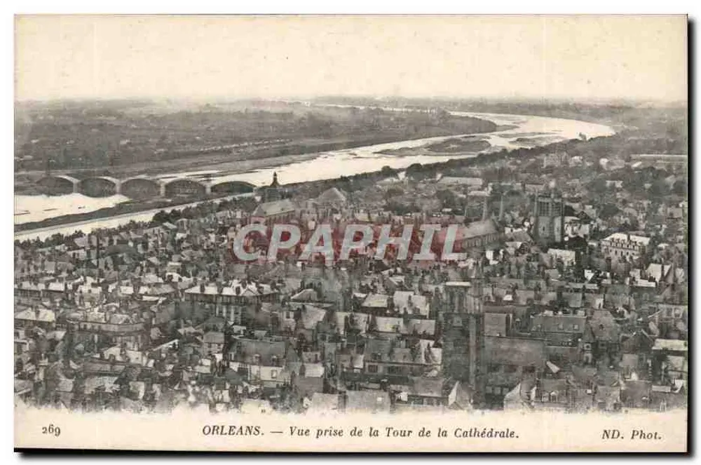 Orléans — Ansicht vom Turm der Kathedrale — ND. Phot. - Vorderseite