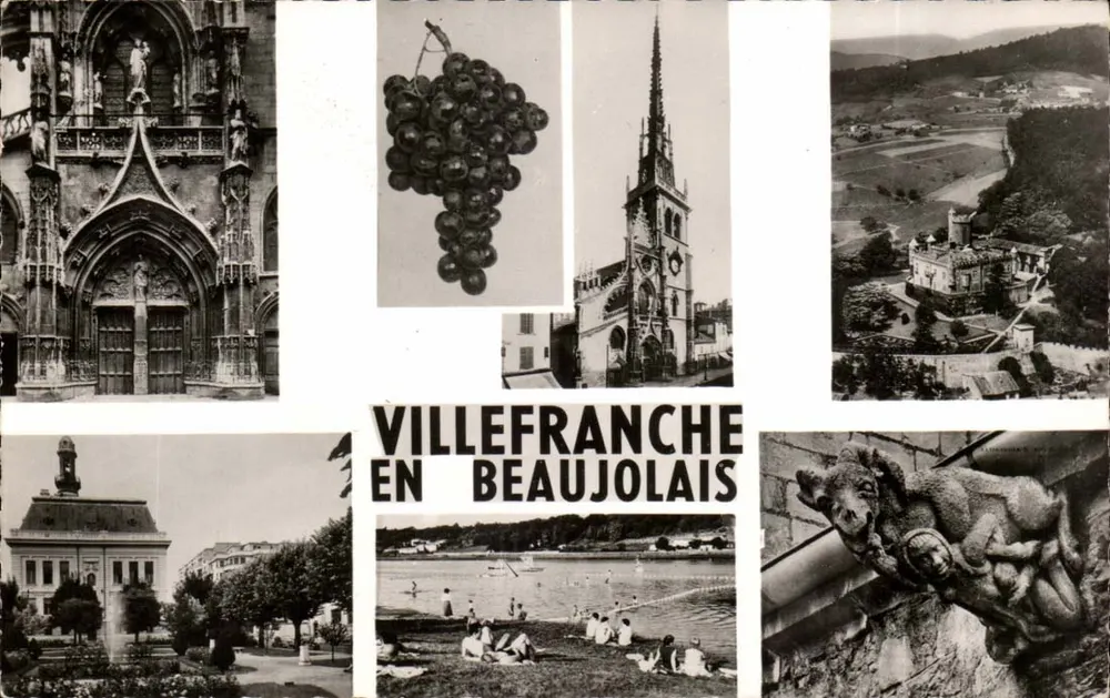 Villefranche-en-Beaujolais — Einige Ansichten des Beaujolais (Rhône) — Cellard Editions, Lyon - Vorderseite