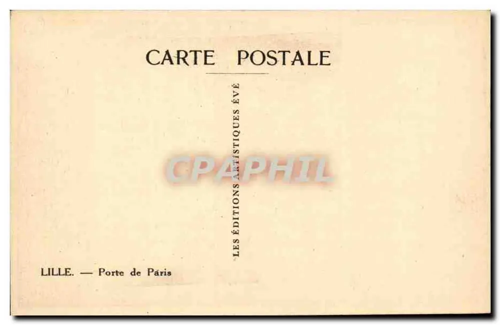 लिल — पेरिस के द्वार — लेस एडिशन्स आर्टिस्टिक्स एवे, पेरिस - पीछे