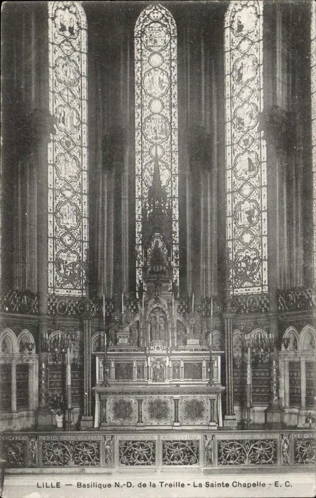 Lille — Basilika N.-D. de la Treille — Die Heilige Kapelle — E.C. - Vorderseite